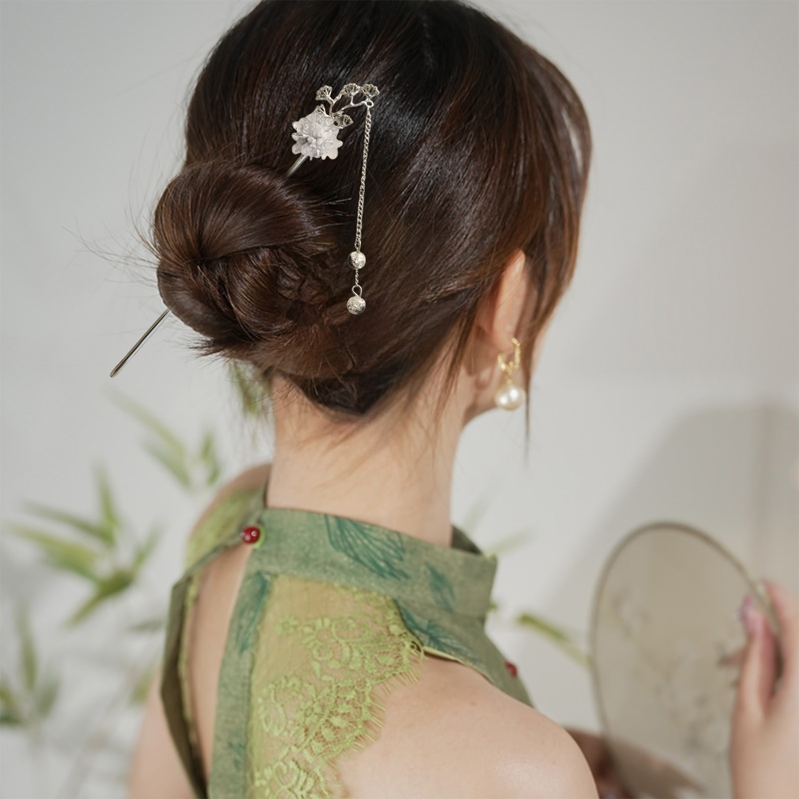 Women Accessories Chain - Eleganti Forcine per Capelli a Fiore,