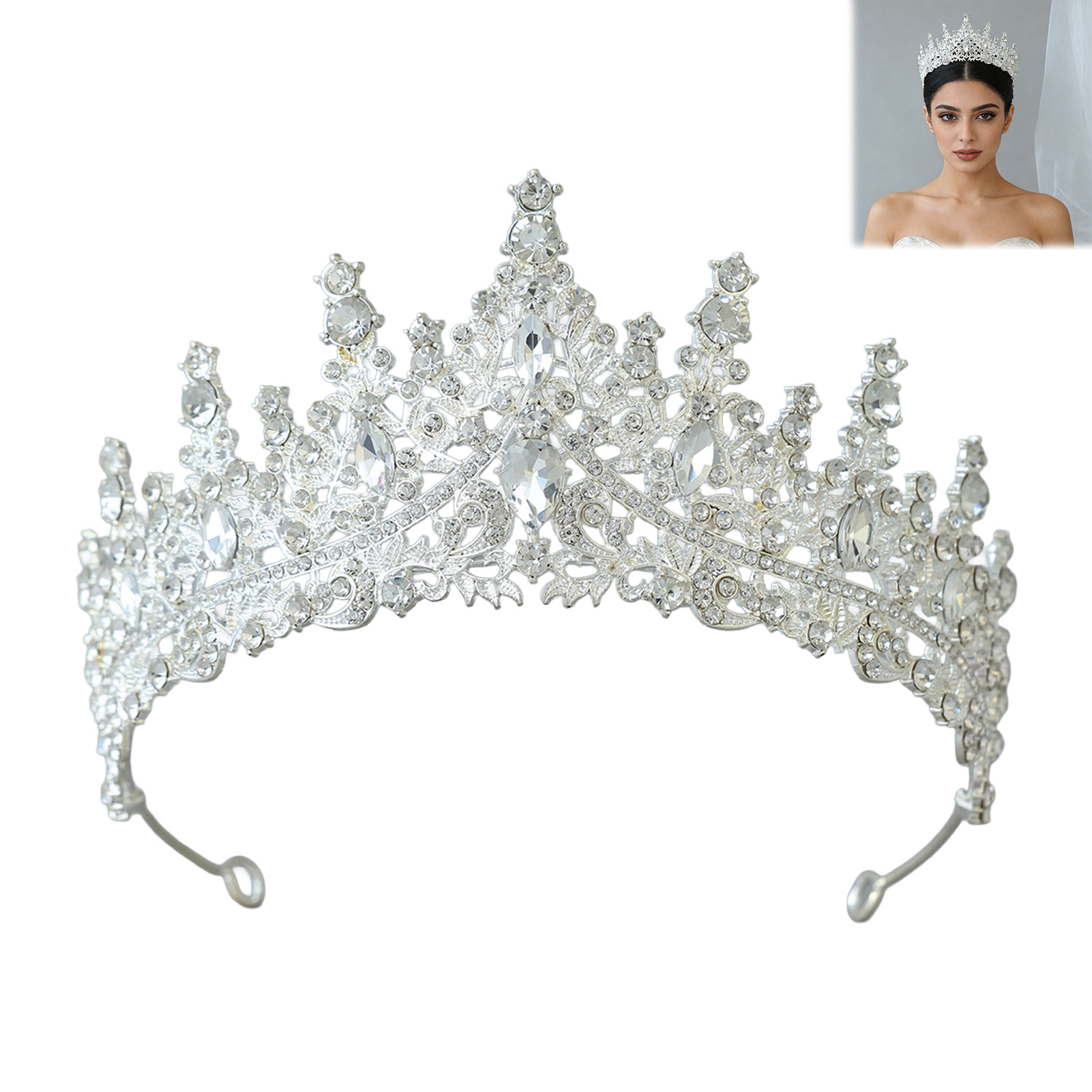 Corona Nuziale Scintillante co - Women'S Wedding Accessories recensione e prezzo