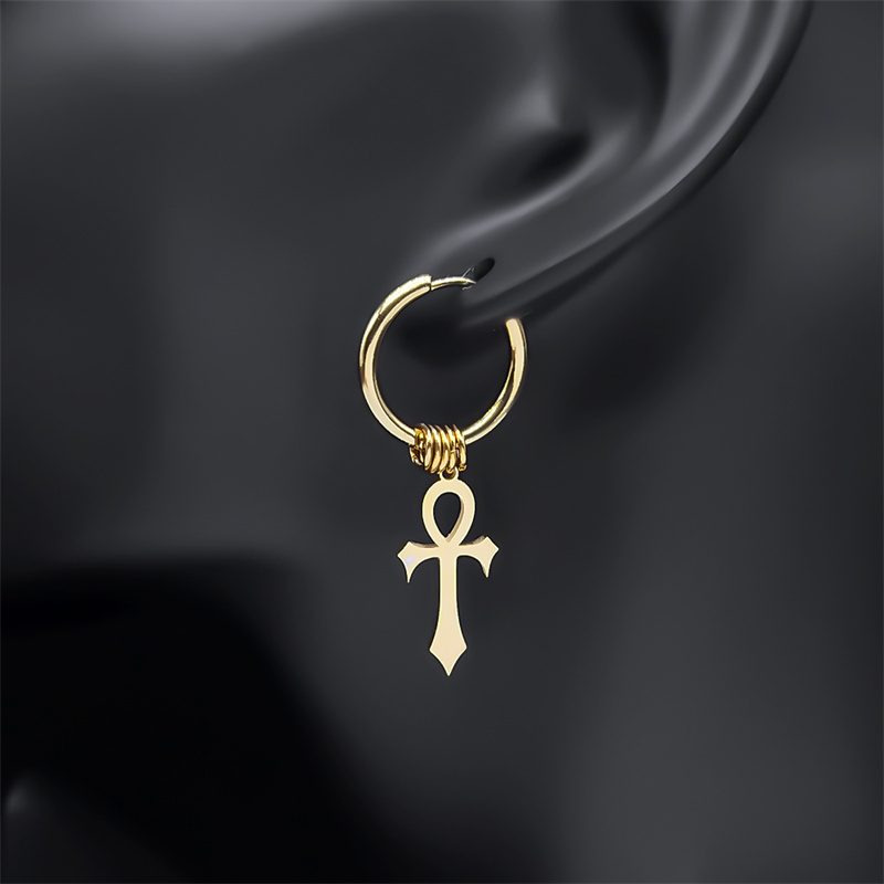 Egitto Ankh Croce Hoop Goccia  - Women Accessories Egypt recensione e prezzo